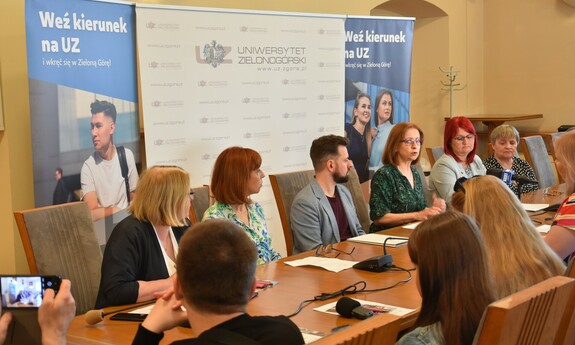 Press conference - recruitment 2023/24; photographer: the Promotion Office of the University of Zielona Góra