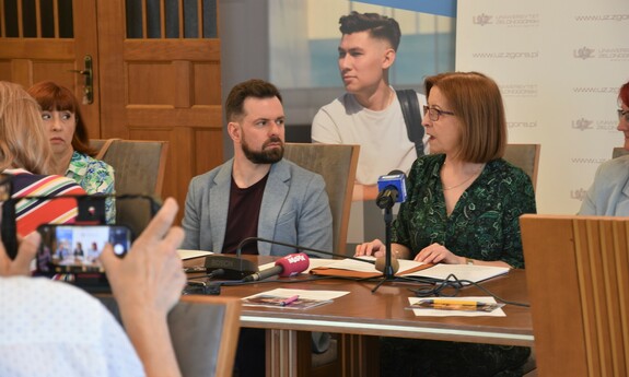 Press conference - recruitment 2023/24; photographer: the Promotion Office of the University of Zielona Góra