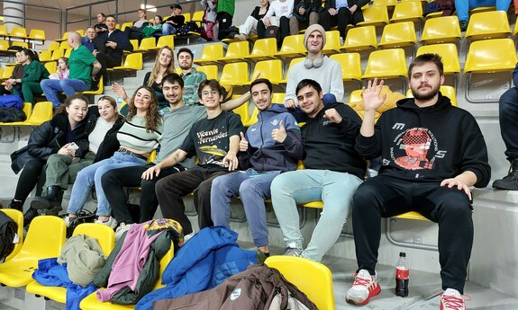 Erasmus+ students supported Zastal during an important game!