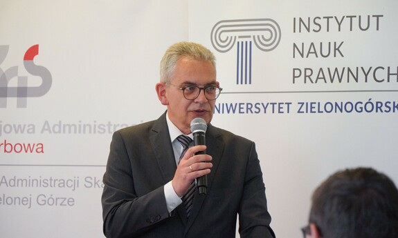 Rektor Uniwersytetu Zielonogórskiego - prof. dr hab. Wojciech Strzyżewski; fot. Karolina Wołotowska 