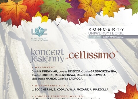 Koncert jesienny „Cellissimo”
