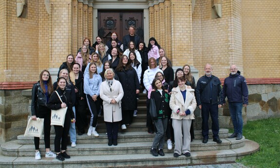 Study trip of students of social rehabilitation with criminology to the prison in Bautzen