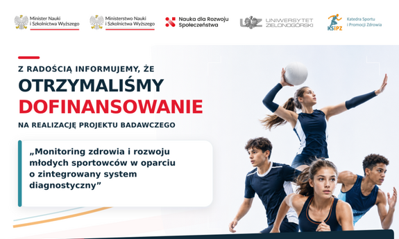 Projekt „Monitoring zdrowia i rozwoju młodych sportowców w oparciu o zintegrowany system diagnostyczny” z dofinasowniem MNiSW
