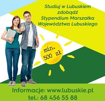 Stypendia Sejmiku Województwa Lubuskiego dla studentów pierwszego roku