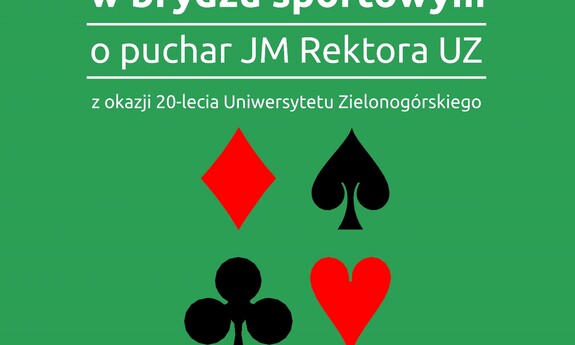 Internetowe otwarte  zawody w brydżu sportowym o puchar JM Rektora UZ