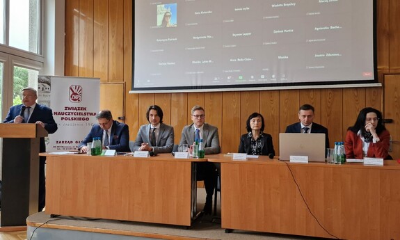 Profesor Andrzej Bisztyga otwiera konferencję "Dialog społeczny w sferze publicznej", fot. archiwum prywatne 
