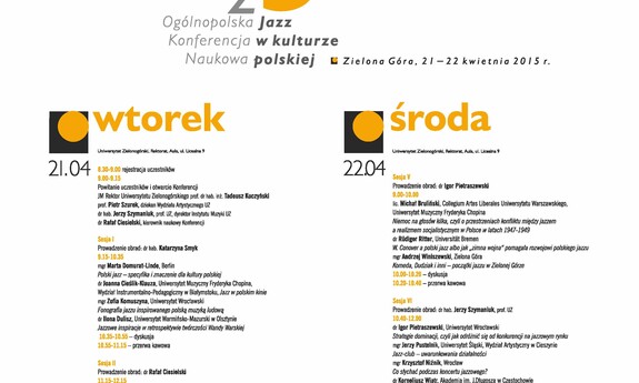 Jazz w kulturze polskiej – konferencja na UZ
