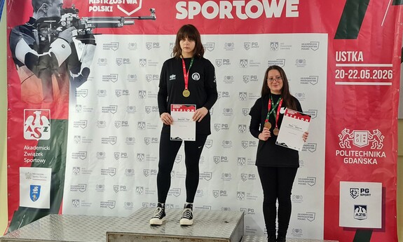 Maja Jarosińska - I miejsce w konkurencji Pistolet pneumatyczny 60 Kobiet w klasyfikacji UNI