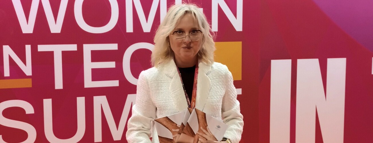 pełnomocniczka ds. równego traktowania dr hab. Magdalena Steciąg, prof. UZ na Women in Tech Summit 2023, fot. archiwum prywatne  