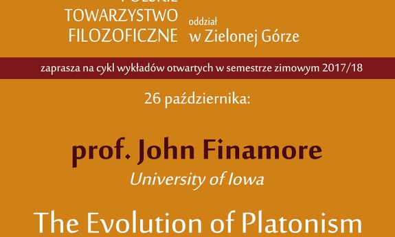 The Evolution of Platonism – wykład prof. Johna Finamore z University of Iowa na UZ