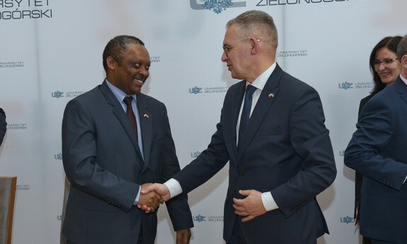 Ambasador Republiki Rwandy w Polsce z oficjalną wizytą na Uniwersytecie Zielonogórskim